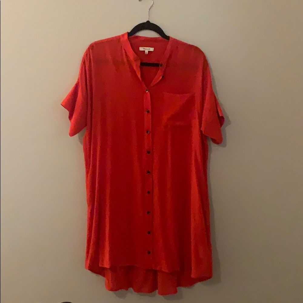 Red Madewell Tunic dress